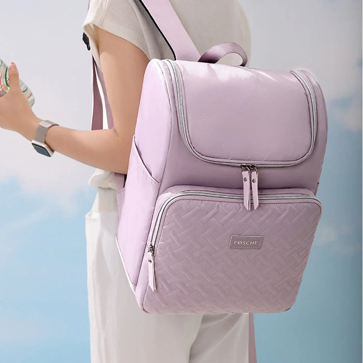 17L Insulated Lunch Bag Backpack with Cooler Compartment