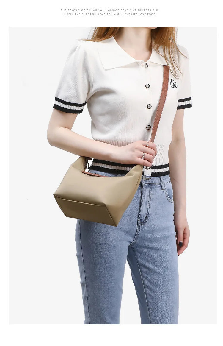 Lightweight Nylon Crossbody Bag with Adjustable Strap
