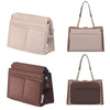 Multi-Pocket Felt Purse Organizer
