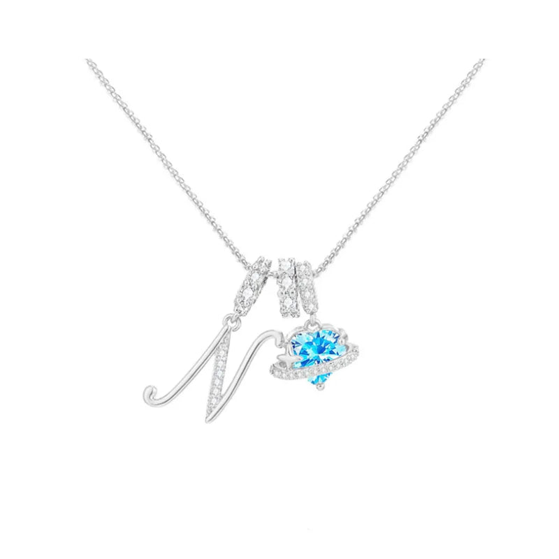 Heart-Shaped Initial Pendant Necklace