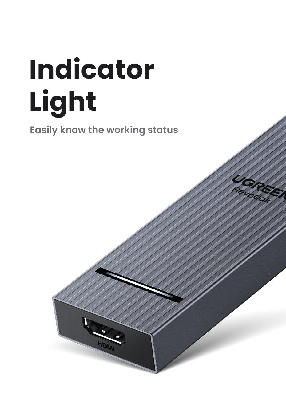 6-in-1 USB-C Hub with 4K HDMI, 10Gbps Data, and 100W Charging
