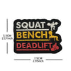 No Pain No Gain Tactical Embroidered Patch with Hook Backing