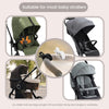Stroller hooks designed to fit various stroller frames and canopies or sunshades.