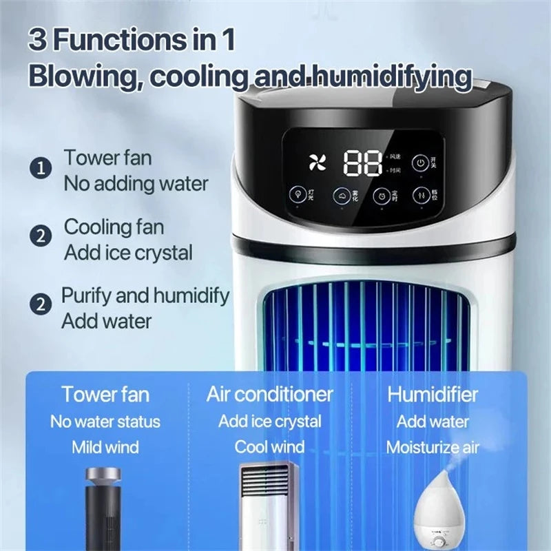Ventilateur de bureau USB portable avec refroidissement et humidification