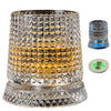 Luminous LED Whiskey Glass with Rotating Display