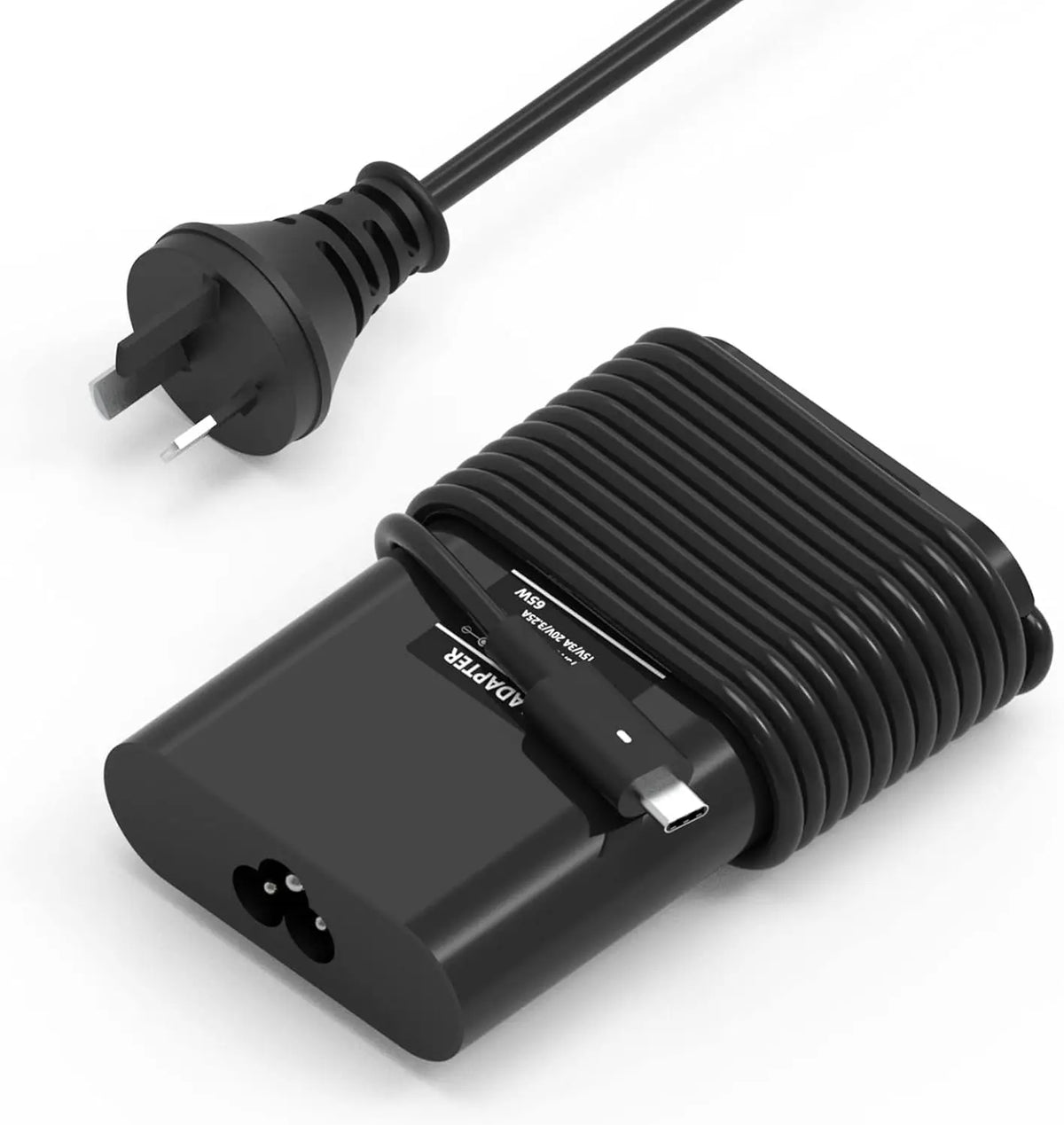65W USB-C Laptop Charger for Dell Latitude, XPS, and Chromebook