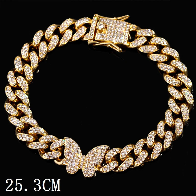 Iced-Out Cuban Link Anklet