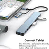 8-in-2 USB-C Hub with SD/TF Card Reader and Audio Jack