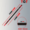 A set of TQT jigsaw blades showing dimensions like 250MM/9.84IN and thickness of 1.3MM/0.051IN.