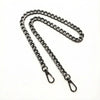 A silver metal chain strap for handbags and crossbody bags