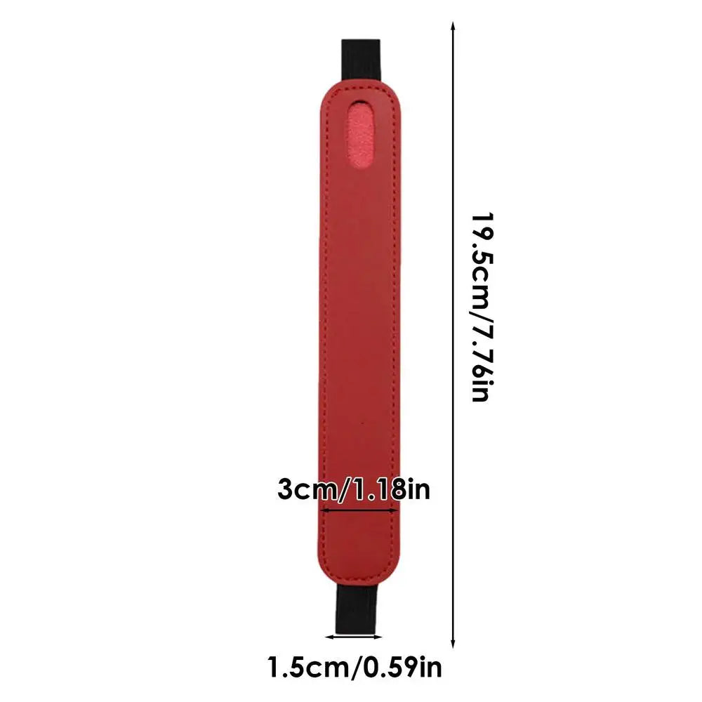 Leather Stylus Pen Sleeve with Elastic Band
