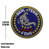 Embroidered Tactical Patch with Hook and Loop Backing