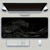 Extended Desk Mouse Pad with Stitched Edges & Non-Slip Rubber Base