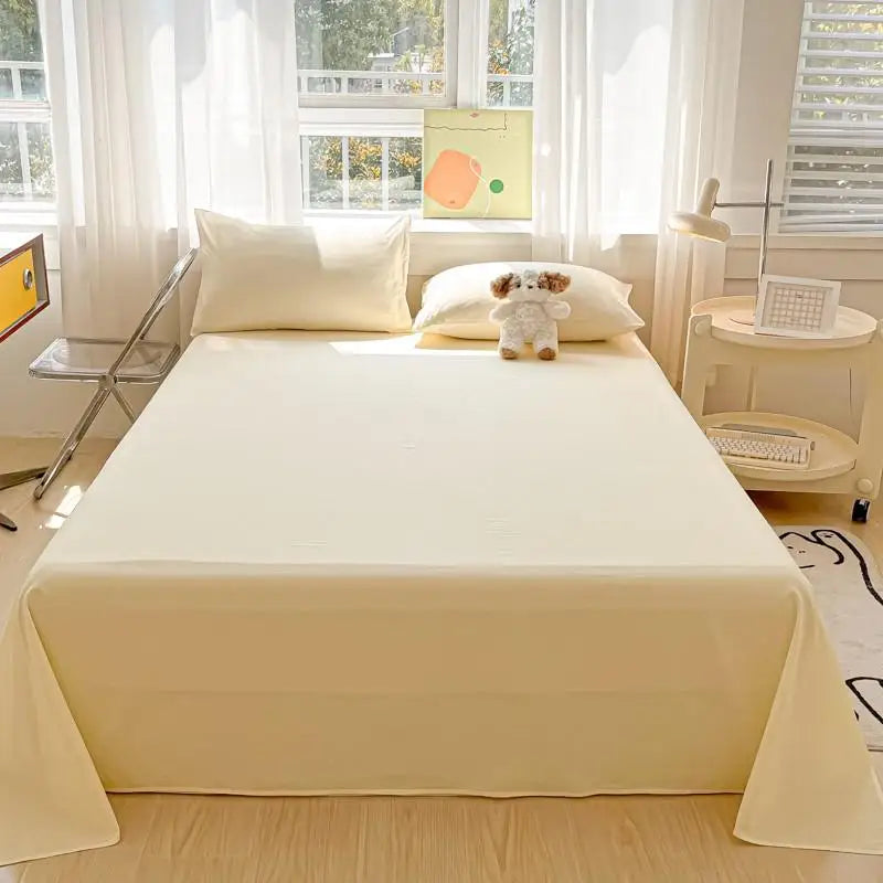 Organic Cotton Percale Bed Sheet Set with Pillowcases