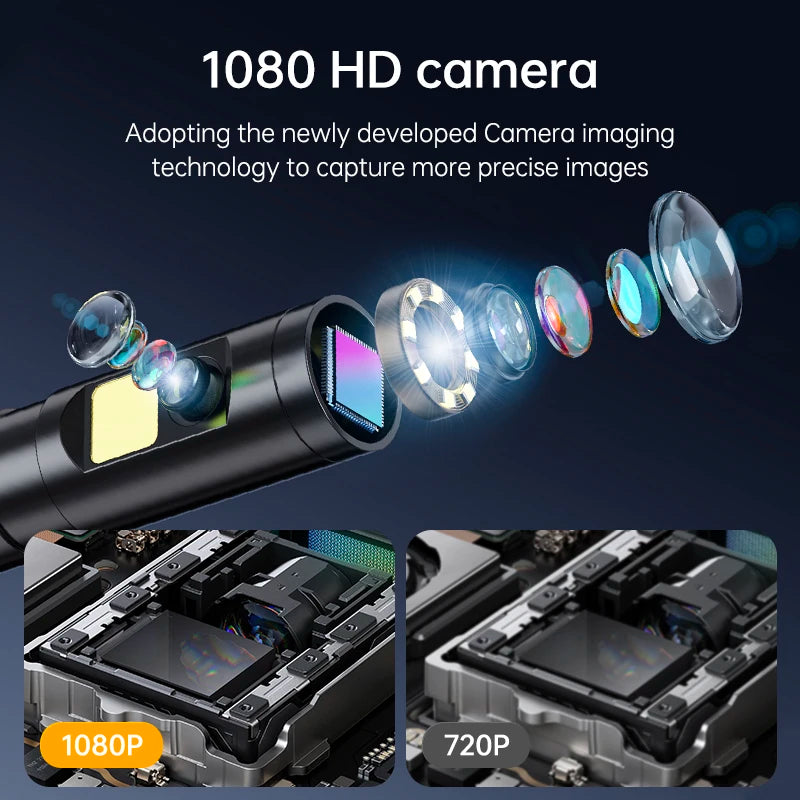 4.3" IPS Dual-Lens Inspection Camera with 1080P HD & IP67 Waterproofing