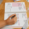 A5 Non-Dated Weekly Spiral Planner with Sticker Sheets