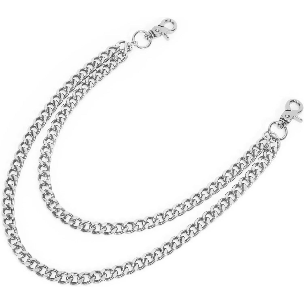 Punk Wallet Chain with Lobster Clasps for Keys and Belt