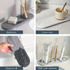 Diatomite stone tray used for bathroom and kitchen countertops, showing various colors and multi-color options.
