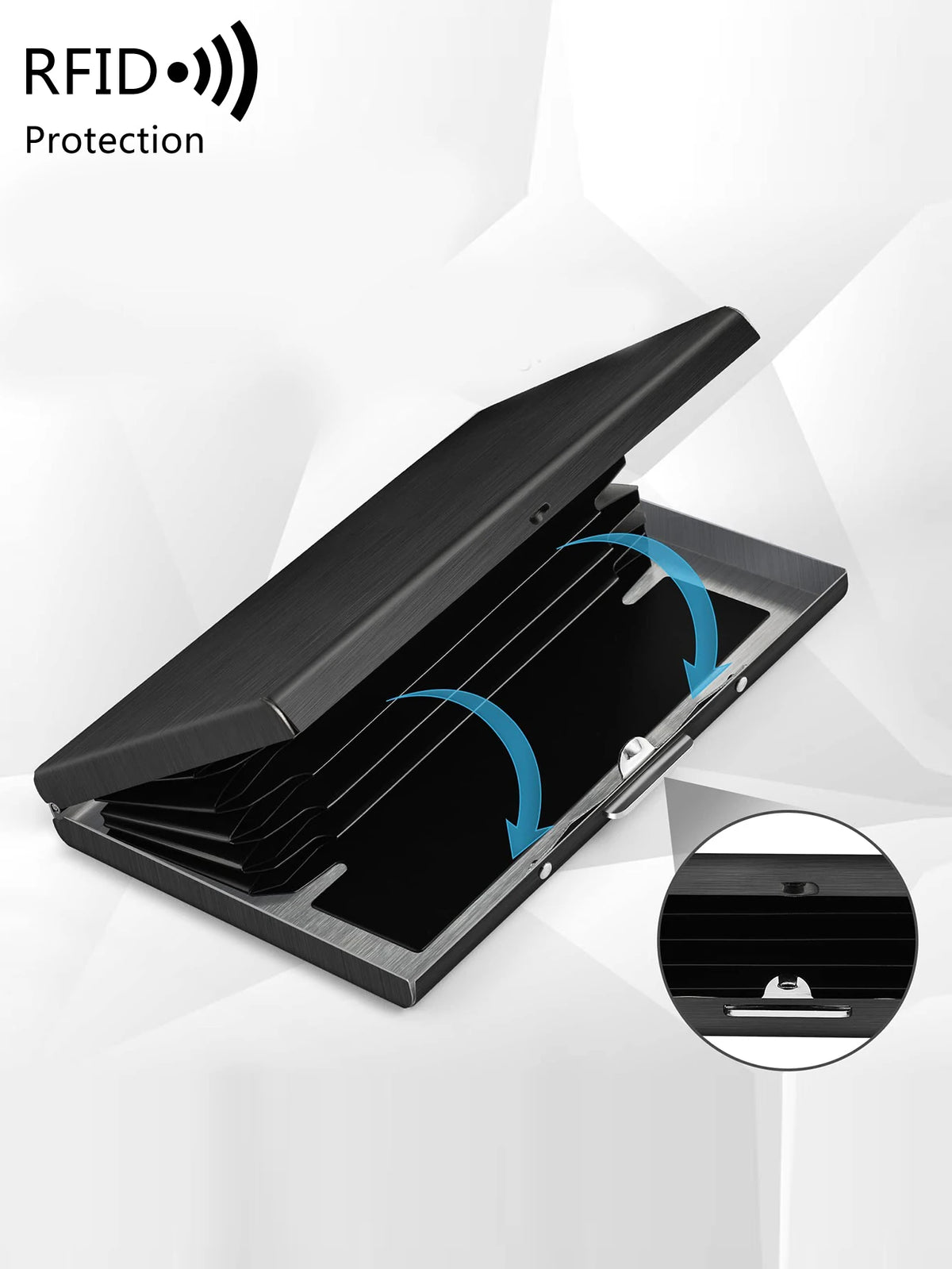 Ultra-Thin RFID Blocking Metal Card Holder
