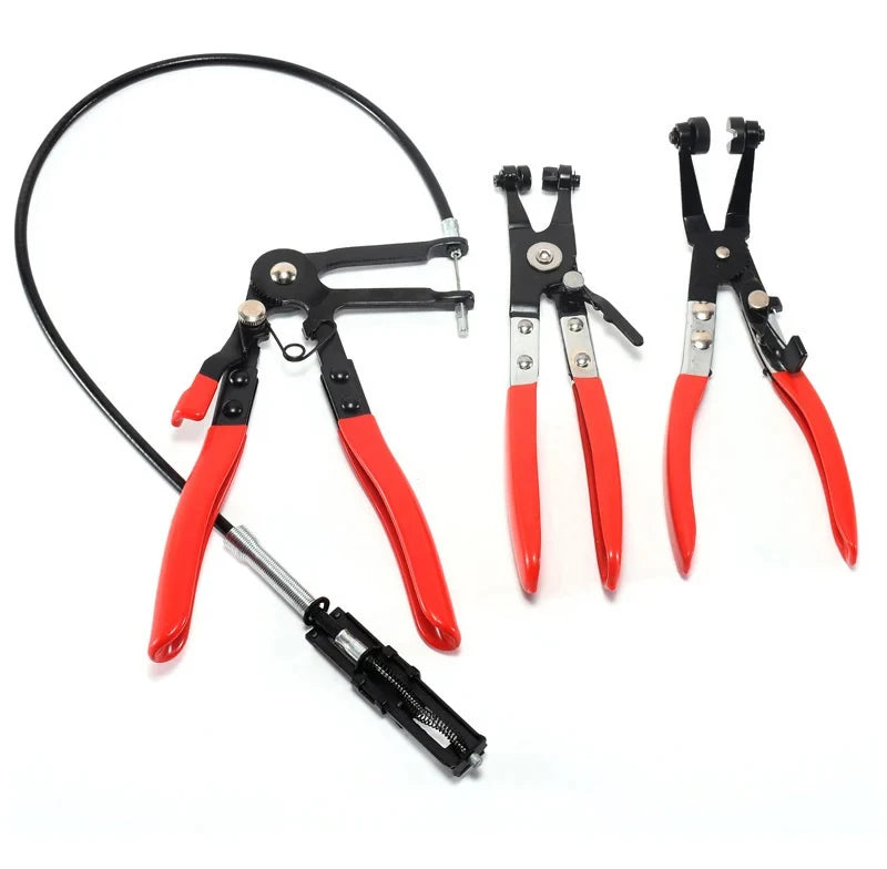 Flexible Long Reach Hose Clamp Pliers Set