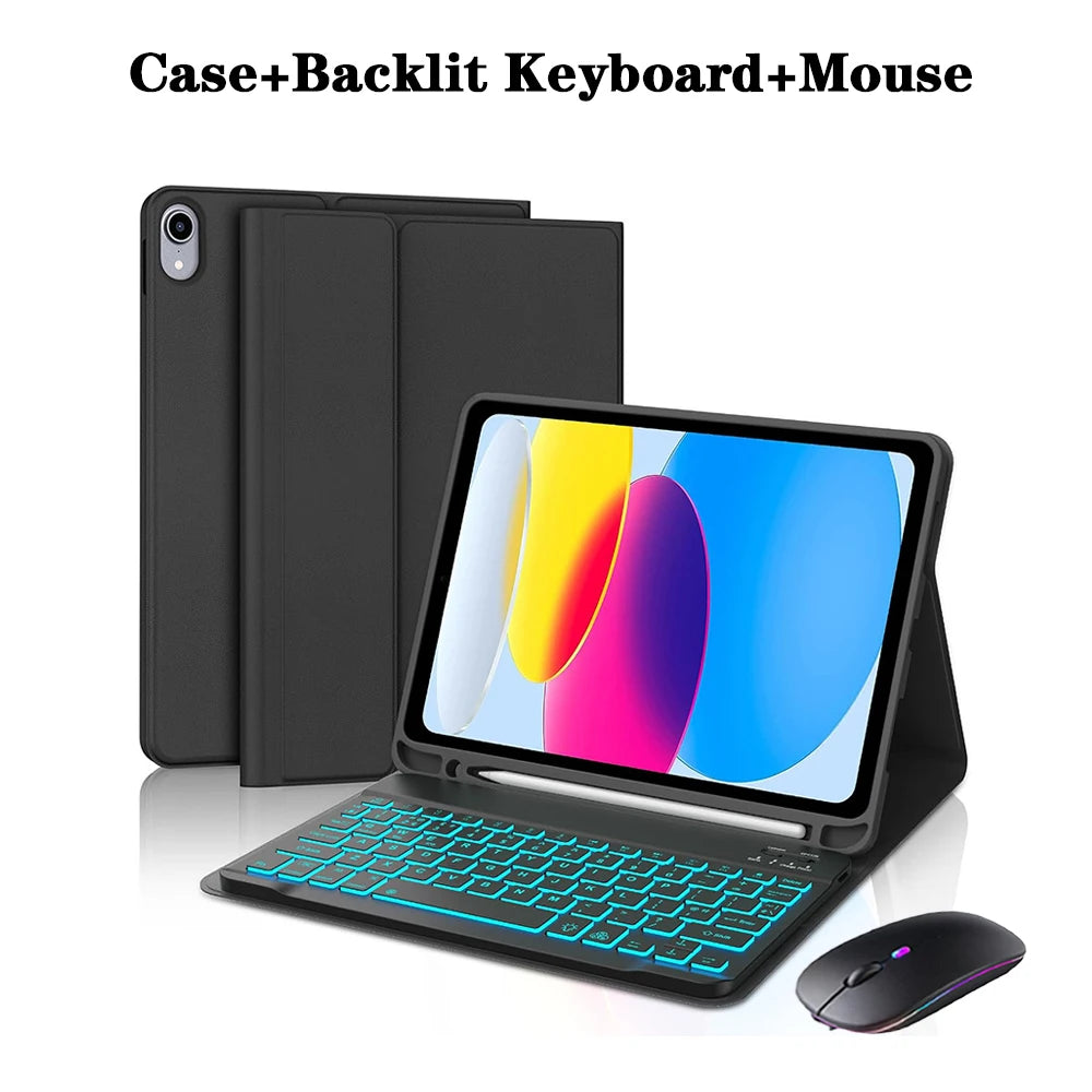 Detachable Keyboard Case for iPad 10th Gen and iPad 11th Gen (A16)