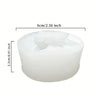 A white silicone mold for chocolates, candy, and fondant, measuring 6cm or 2.36 inches.