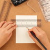 Zero-Centering Clear Acrylic Ruler for Crafting & Card Making