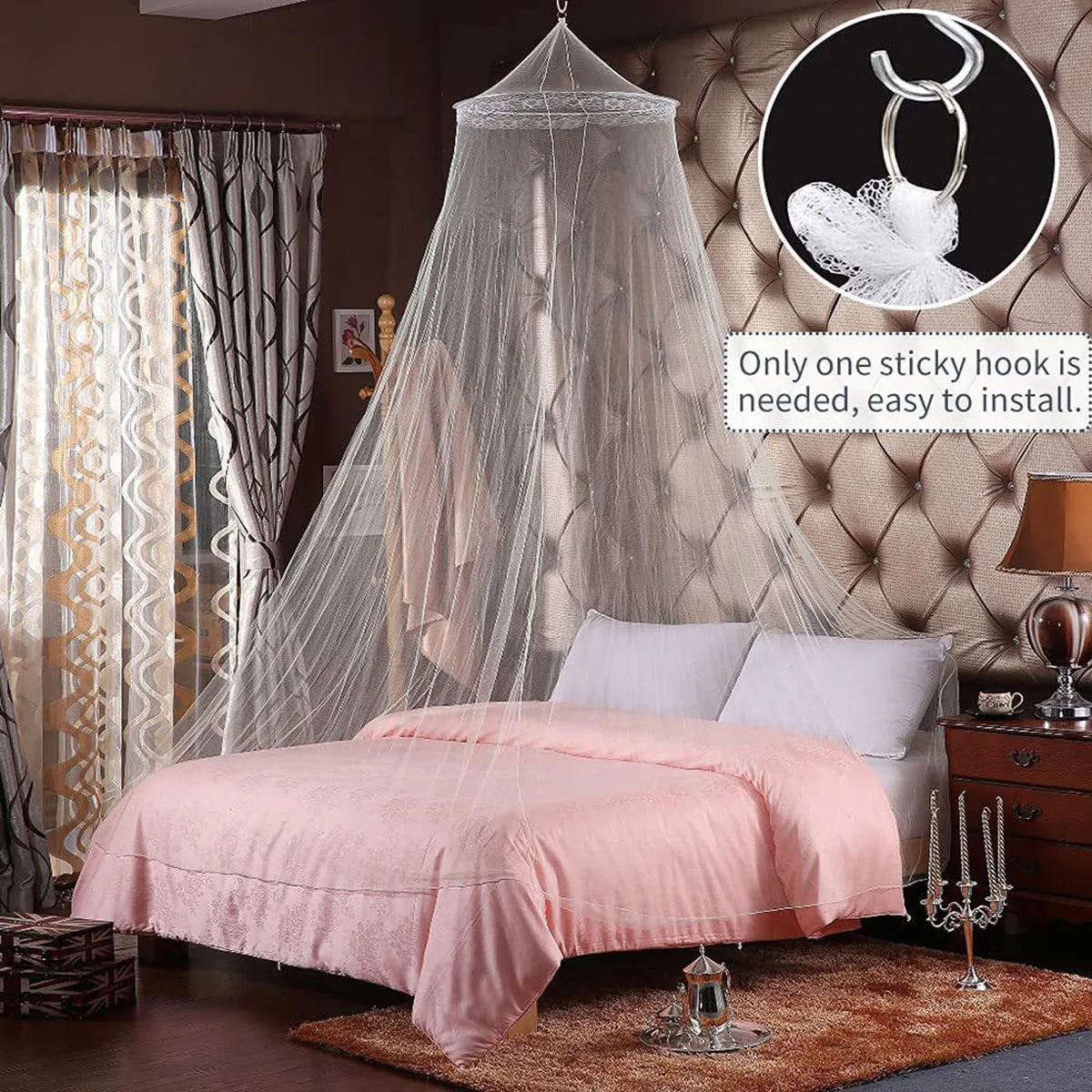 Hanging Dome Mosquito Net for Double Bed
