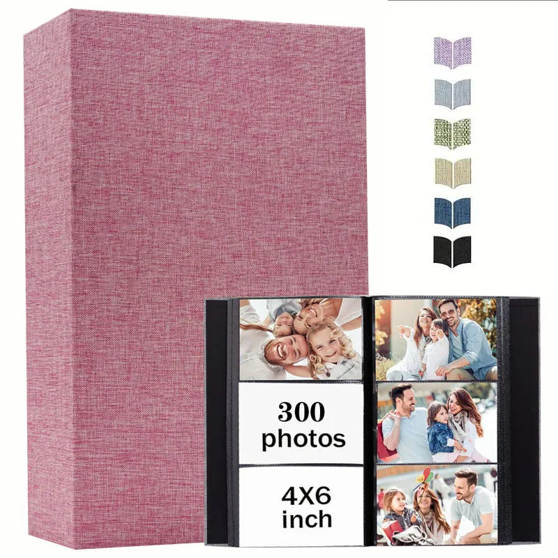 Linen Photo Album with 4x6 Sleeves