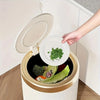 Step-On Trash Can with Lid – Durable Plastic Wastebasket for Home
