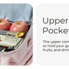 Insulated Double-Deck Lunch Bag with Leakproof Lining