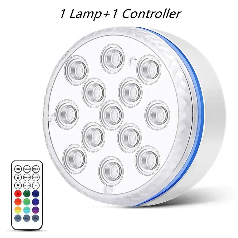 Submersible LED Underwater Light with Remote Control
