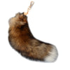 Plush Fox Tail Keychain
