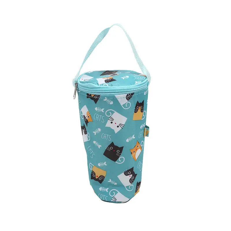 Insulated Tumbler Sleeve with Cartoon Print
