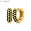Minimalist CZ Huggie Hoop Earrings