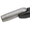 A close-up view of a professional brick jointer set with a cast aluminum handle and black jaws.