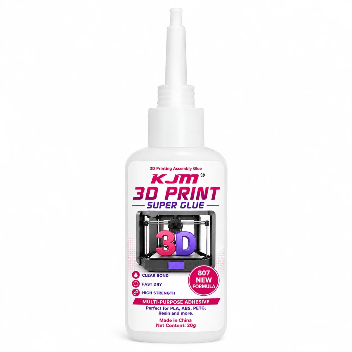 Strong Fast-Curing 3D Printing Glue for PLA ABS TPU PETG
