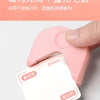 A pink R4mm round cutter tool is shown with a white cutting card, demonstrating its use for DIY crafts.