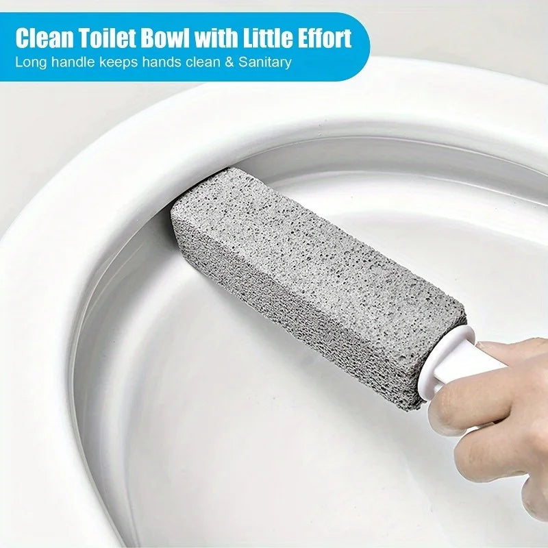 Pumice Stone with Handle for Toilet, Tile and Stain Removal