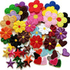Embroidered Flower Iron-On Patches Set for Clothing & Accessories