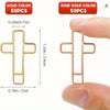 Elegant Gold & Rose Gold Cross Paper Clips – 20 Pack