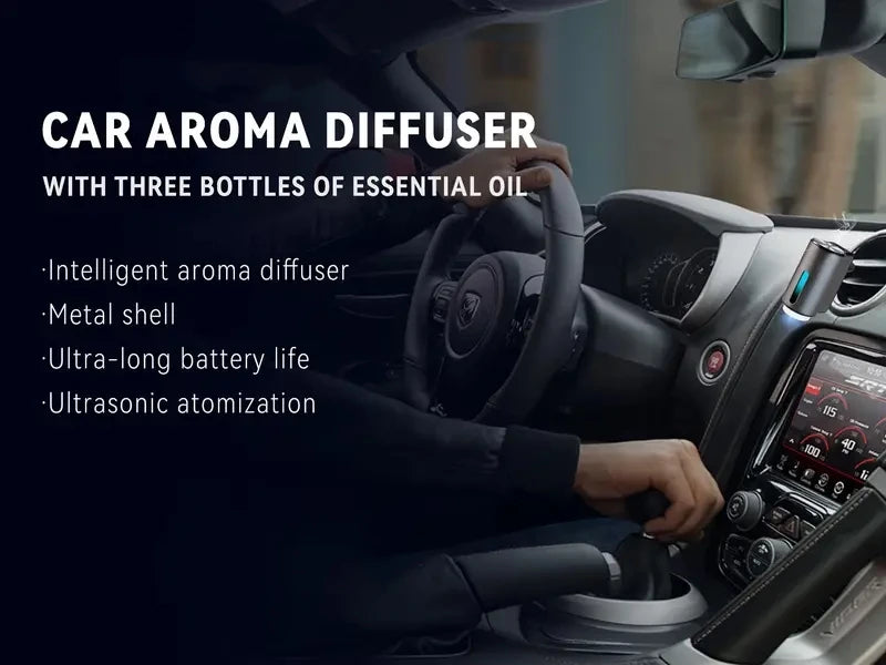 Adjustable Car Aromatherapy Diffuser with Three Scent Strengths
