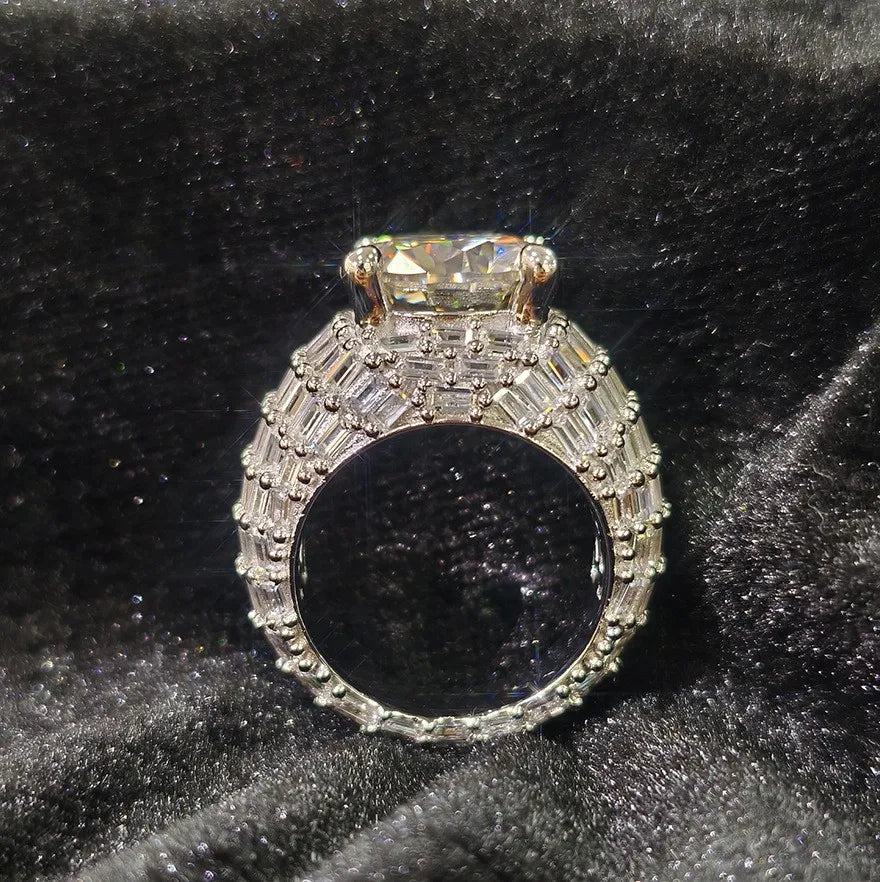 D-Color Moissanit-Ringe für Herren und Damen