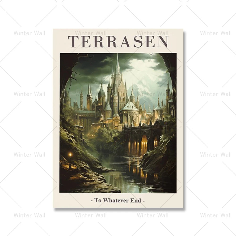 Sarah J. Maas Fantasy Landscape Canvas Wall Art