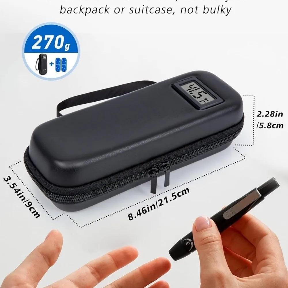 Insulin Cooler Travel Case with Digital Thermometer