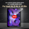 Two tempered glass screen protectors for iPad Air 5 and Air 4 models