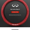 Carbon Fiber Leather Steering Wheel Cover for Infiniti Models