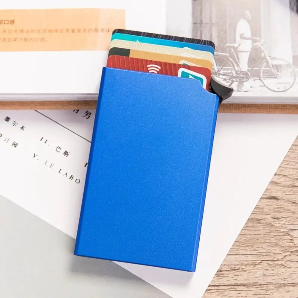 Tragbarer Aluminium-RFID-Blockier-Kartenhalter