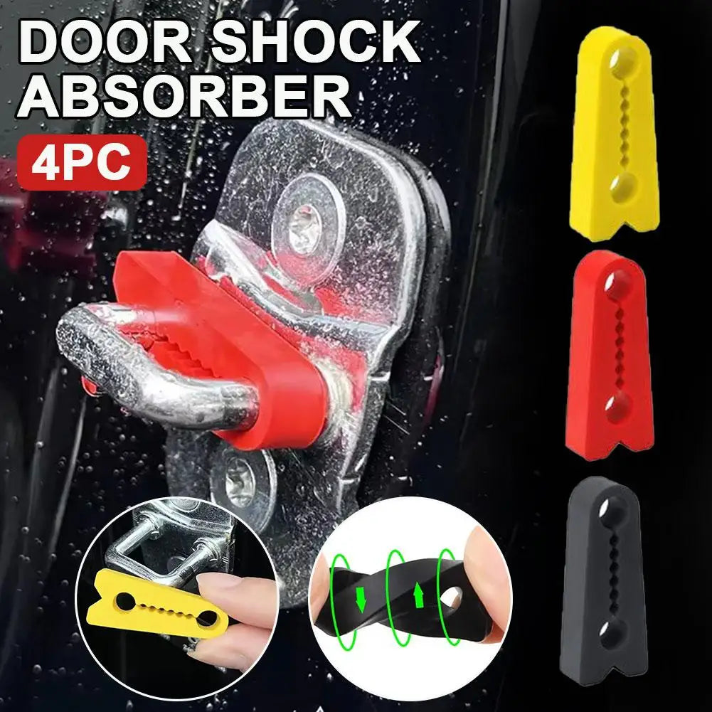 Silicone Car Door Lock Protectors – Noise Reduction & Anti-Collision Covers (Set of 4)