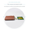 Slim Zippered Card Wallet for Women - Compact Multi-Slot Purse